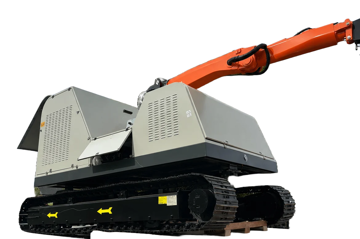 Libra-002A large tracked solar installation robot with robotic arm