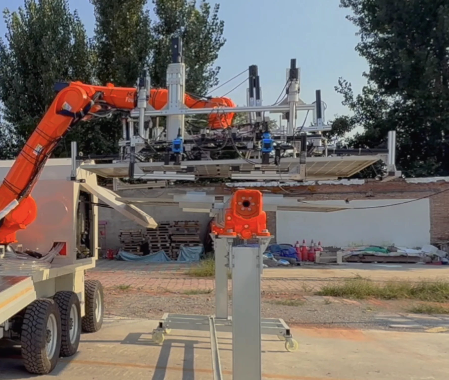 Libra Robotics pick and place solar installation robot